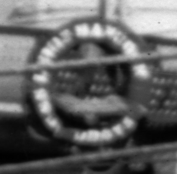 USS Lewis Hancock life ring