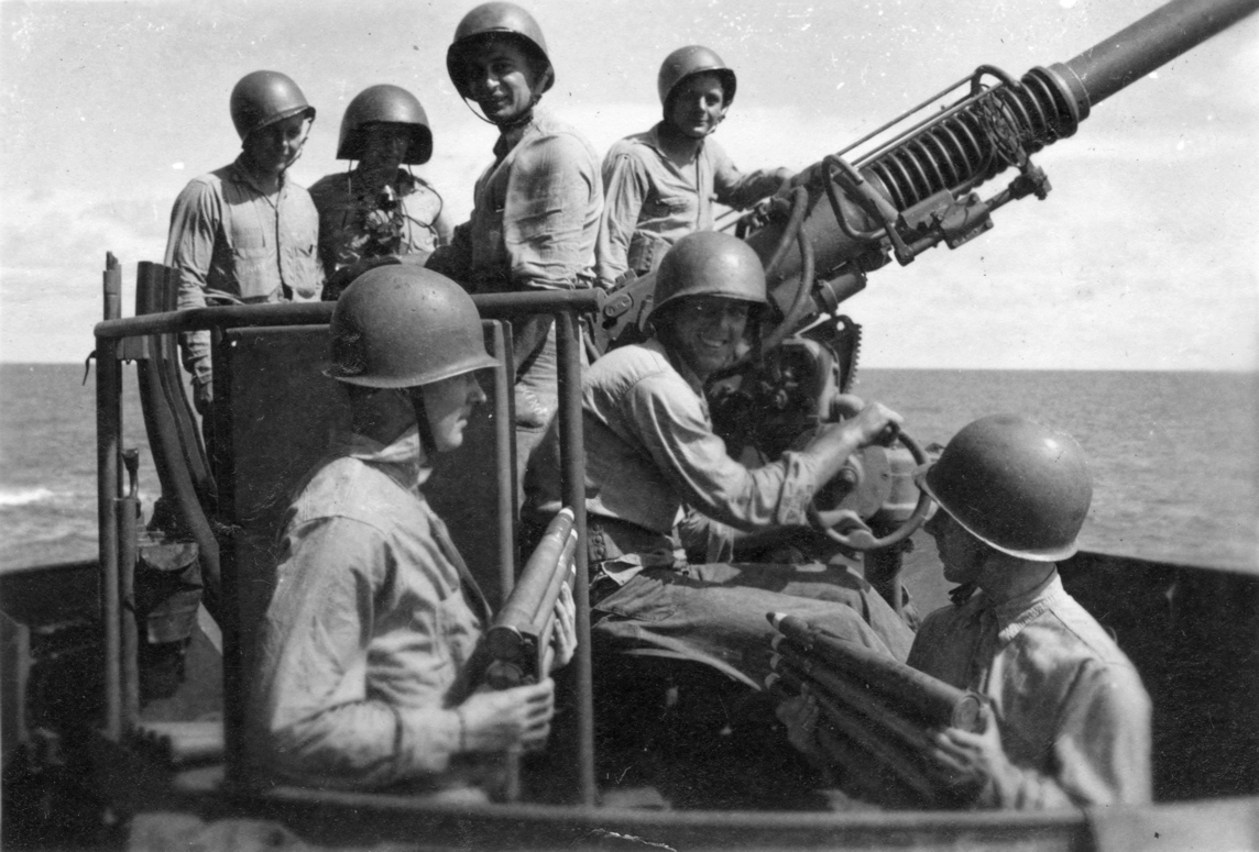 Gun # 44 Crew.<br>BACK ROW (L→R) [unknown], [unknown], M. Pelligrino, [unknown] . FRONT ROW (L→R) [unknown], H. Pisak, [unknown].