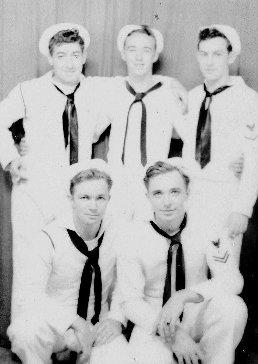 Supply Dept.<br>BACK ROW (L→R) E. Pelletier, [unknown], R. Pelletier.<br>FRONT ROW (L→R) [unknown], [unknown].