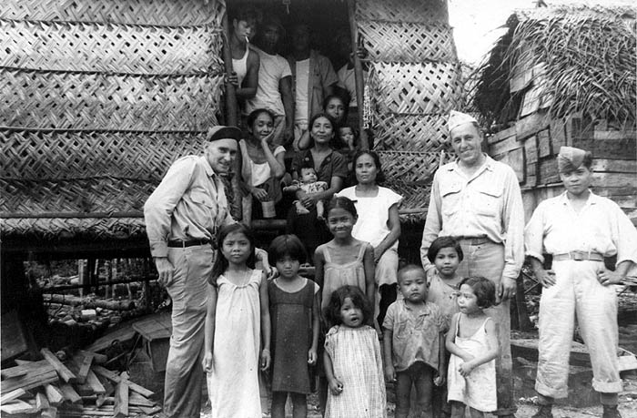Dr. Mrazek (right) on Samar
