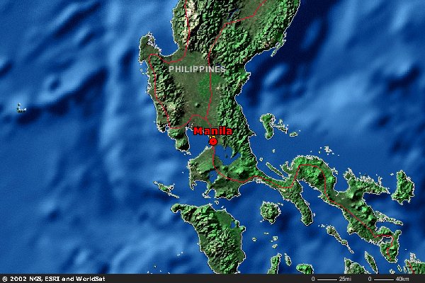 Map of Manila