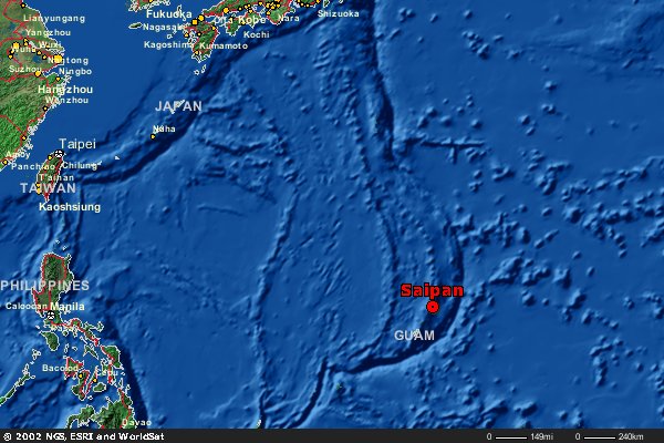 Map of Saipan