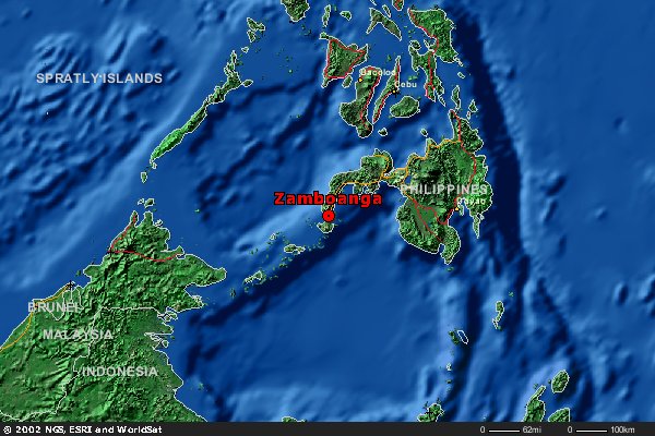 Map of Zamboanga