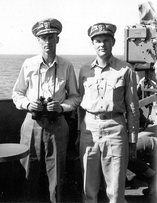 Cdr. Marshal E. Dornin and Lt. Walter R. Baranger. Cdr. Dornin and Lt. Baranger