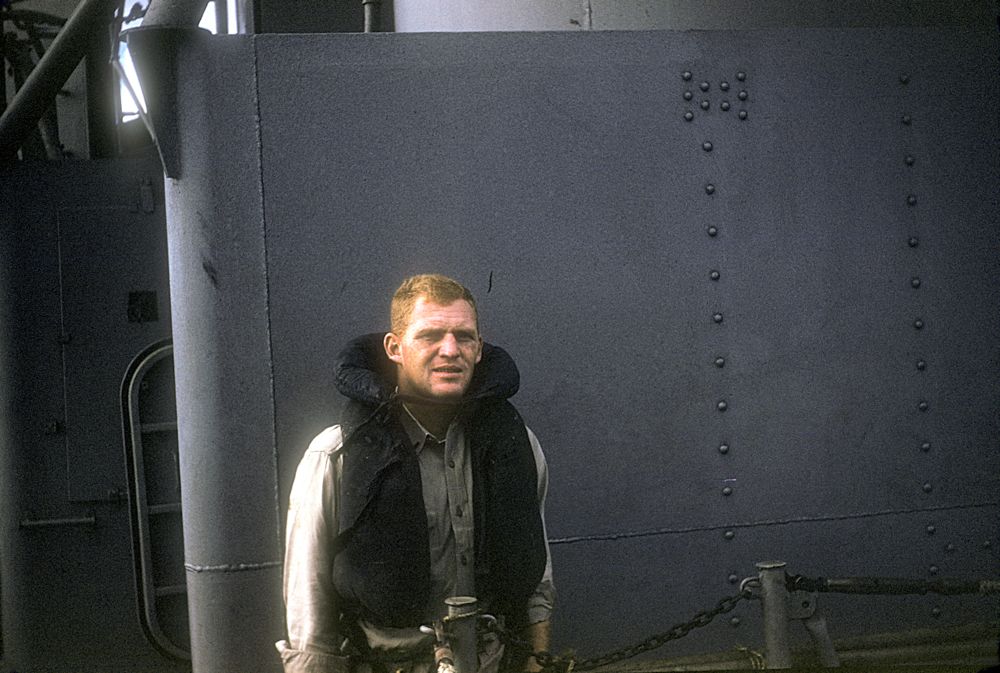 George Rider soaked in fuel oil