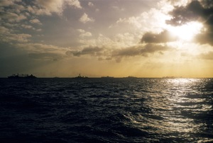 The fleet at sea