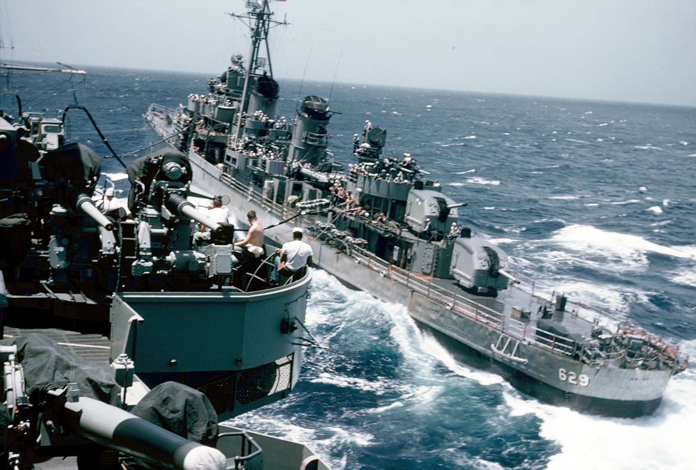 Abbot seen from USS Hornet