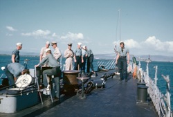  Bow view probably taken at Guantanamo Bay, Cuba, 1953