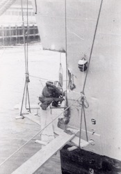 Bow damage, 1954