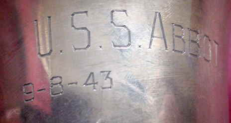 USS Abbot goblet