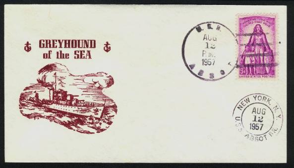 USS Abbot envelope