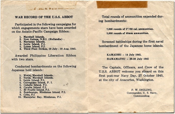Navy Day program