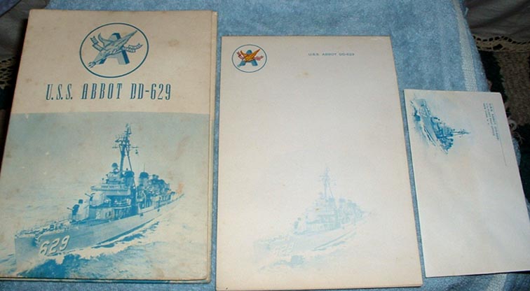 USS Abbot stationery