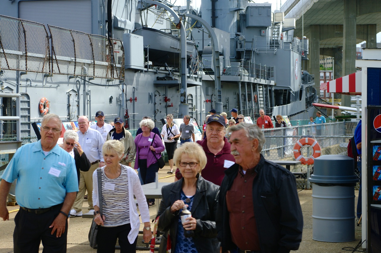 Boarding USS Massachusetts