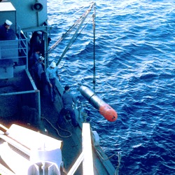 Recovering dummy torpedo
