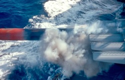 Dummy torpedo fired