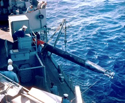 Recovering dummy torpedo